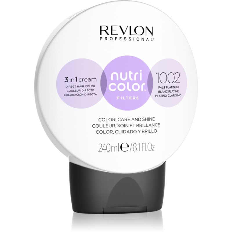 Revlon Professional Nutri Color Filters Metal-Ice vyživující tónovací maska pro profesionální použití 1002 240 ml