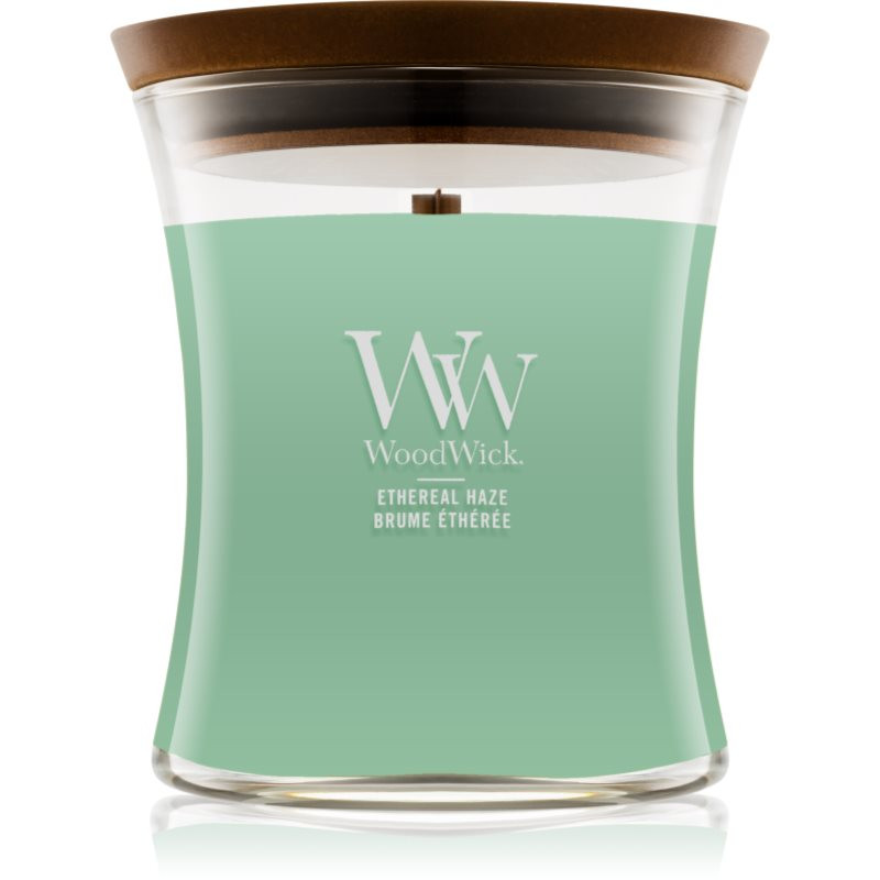 Woodwick Ethereal Haze vonná svíčka s dřevěným knotem 275 g