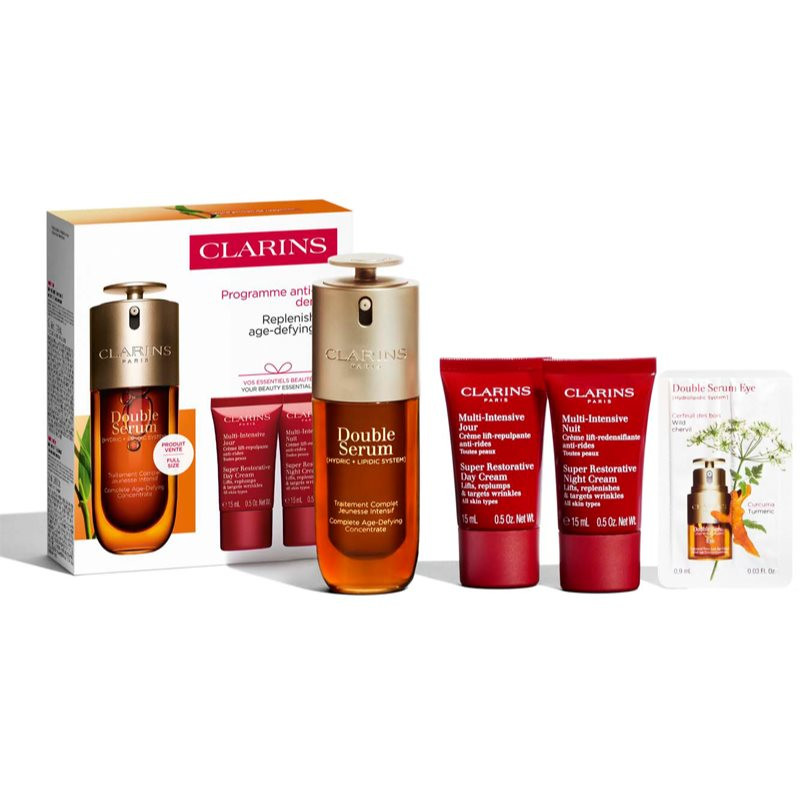 Clarins Double Serum & Super Restorative Set dárková sada pro zralou pleť
