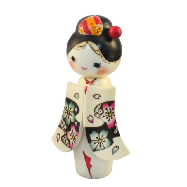 Japonská panenka Kokeshi Sakurakomachi, 18 cm