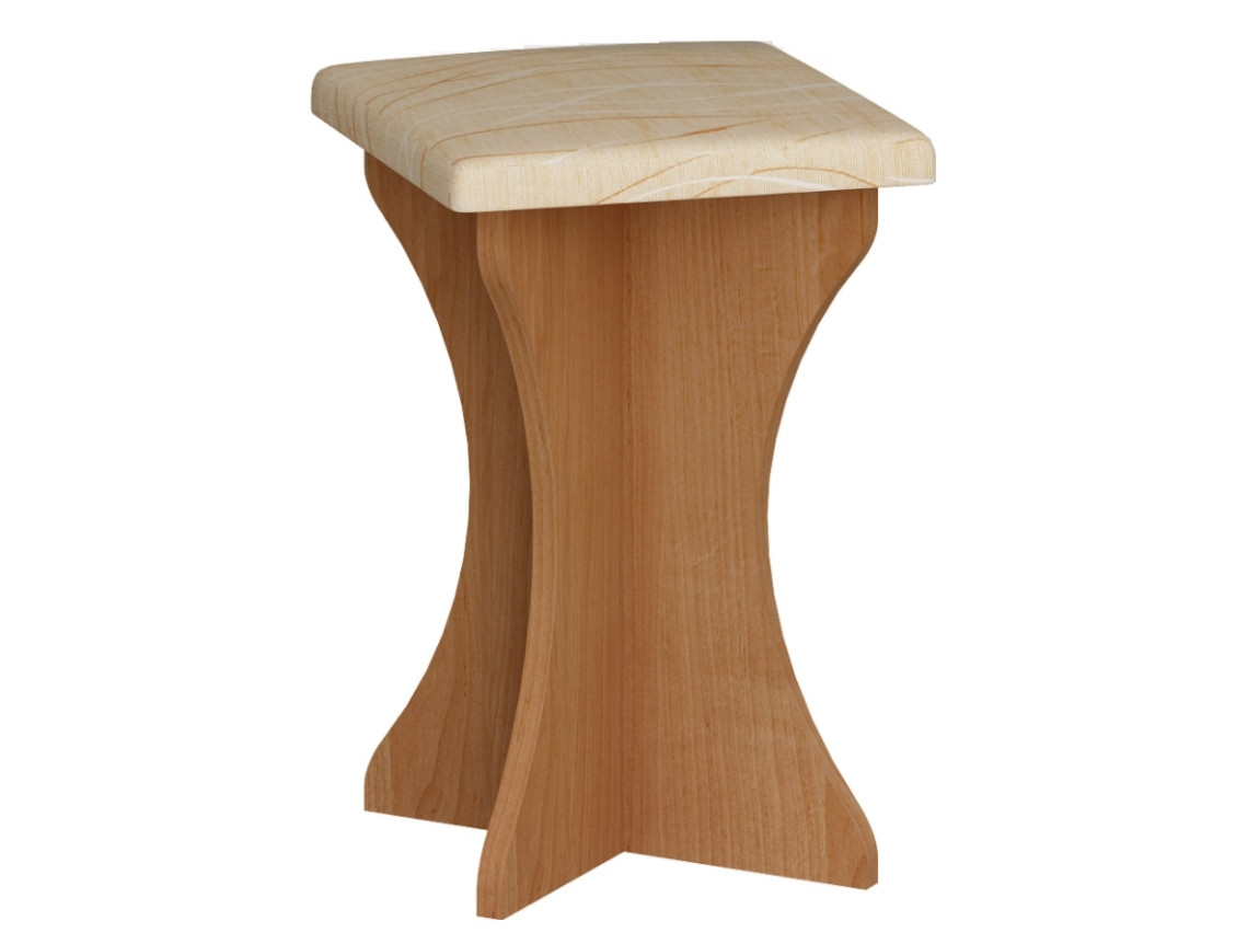 Čalouněný jídelní taburet BUREWALA, dub sonoma/látka Monaco, 5 let záruka