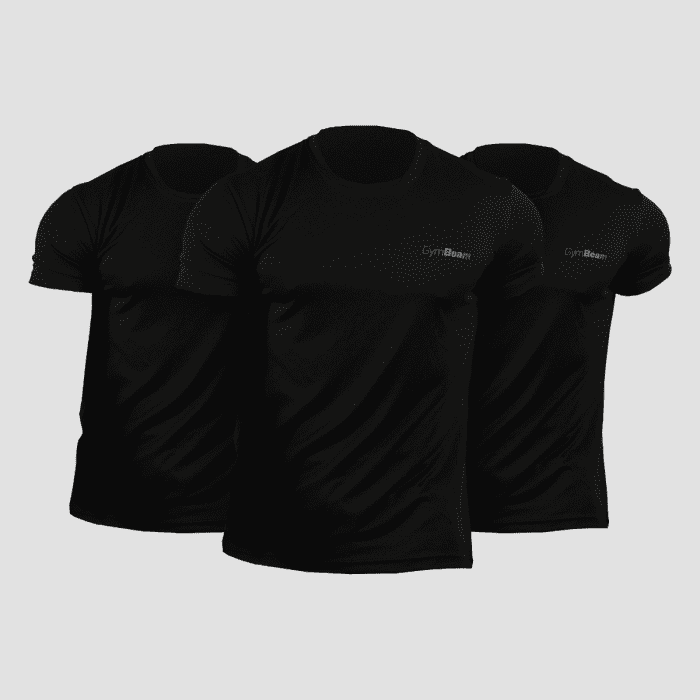 Tričko TRN 3Pack Black S - 3pack - GymBeam