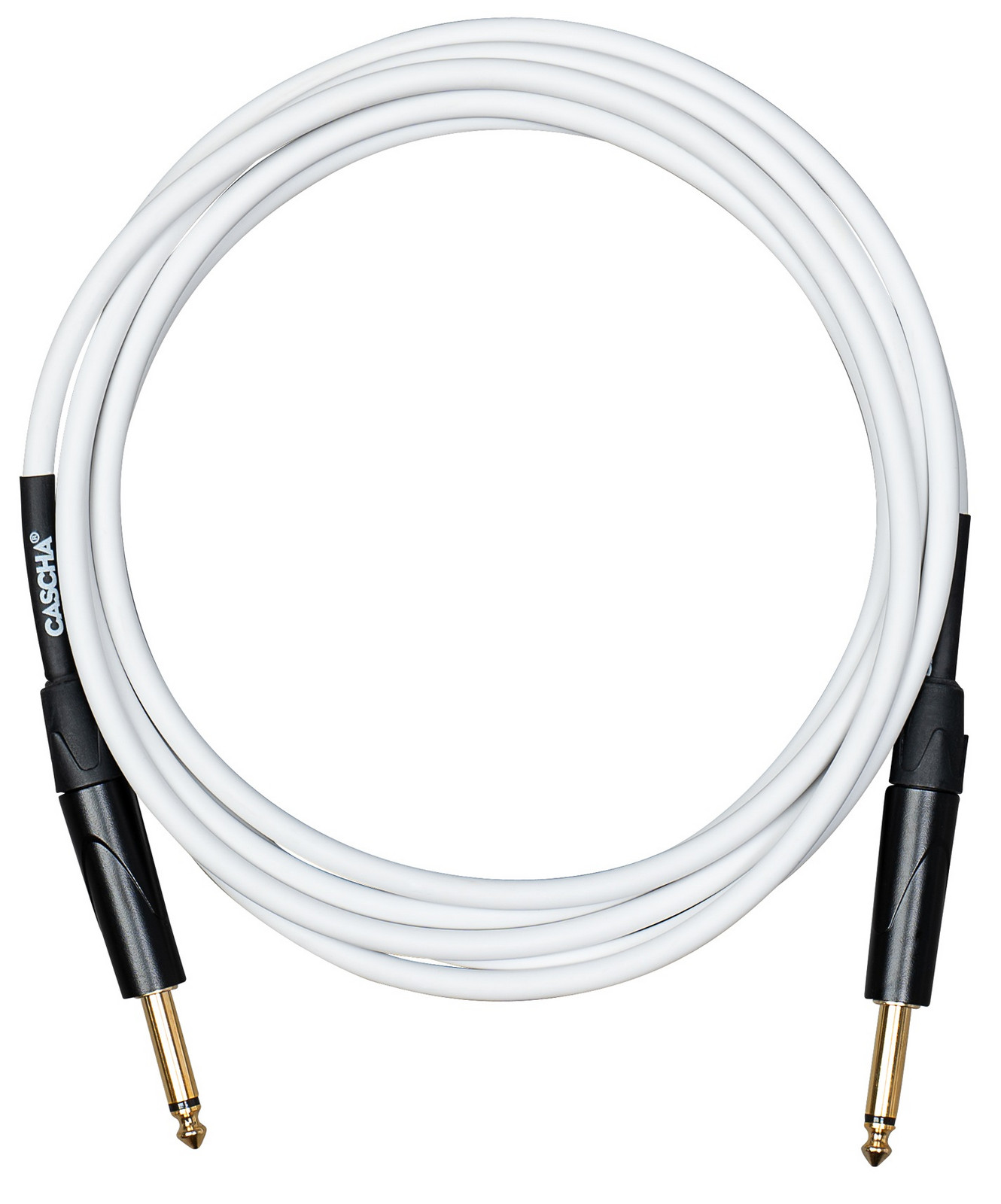 Cascha Advanced Line Guitar Cable White 6m