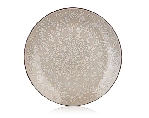 Mělký talíř Shape 27 cm, krajkový vzor