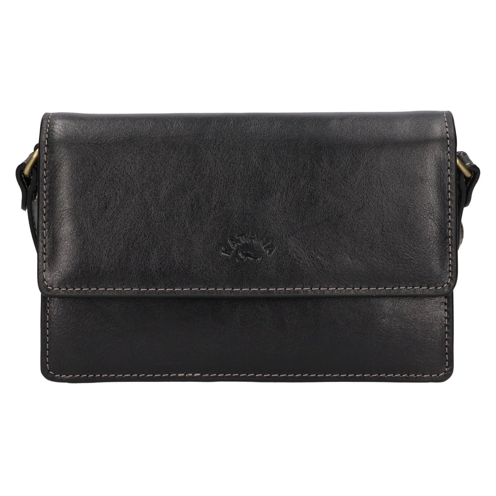 Kožená dámská crosbody kabelka Katana Roosa - černá