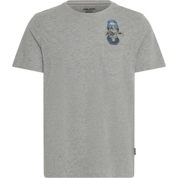 BLEND BHJABU Pánské tričko, šedá, velikost