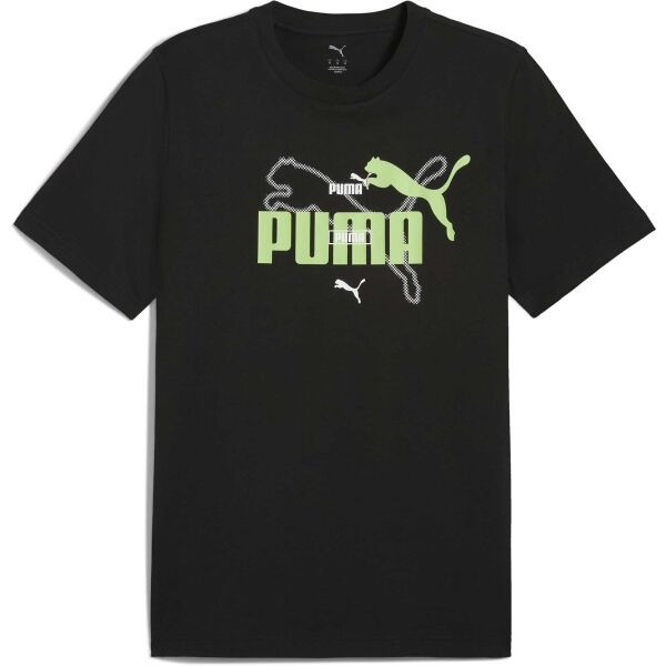 Puma ESSENTIALS LOGO LAB SUMMER TEE Pánské triko, černá, velikost