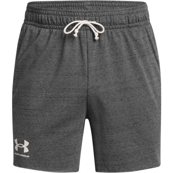 Under Armour RIVAL TERRY 6IN Pánské kraťasy, tmavě šedá, velikost