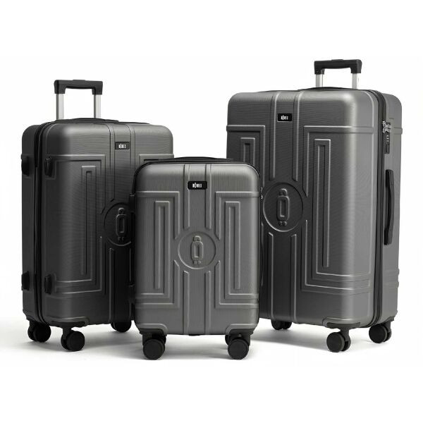 ROWEX CASOLVER SET Sada cestovních kufrů, tmavě šedá, velikost