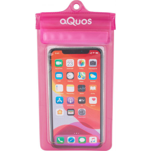 AQUOS PHONE DRY BAG Voděodolné pouzdro na mobil, růžová, velikost