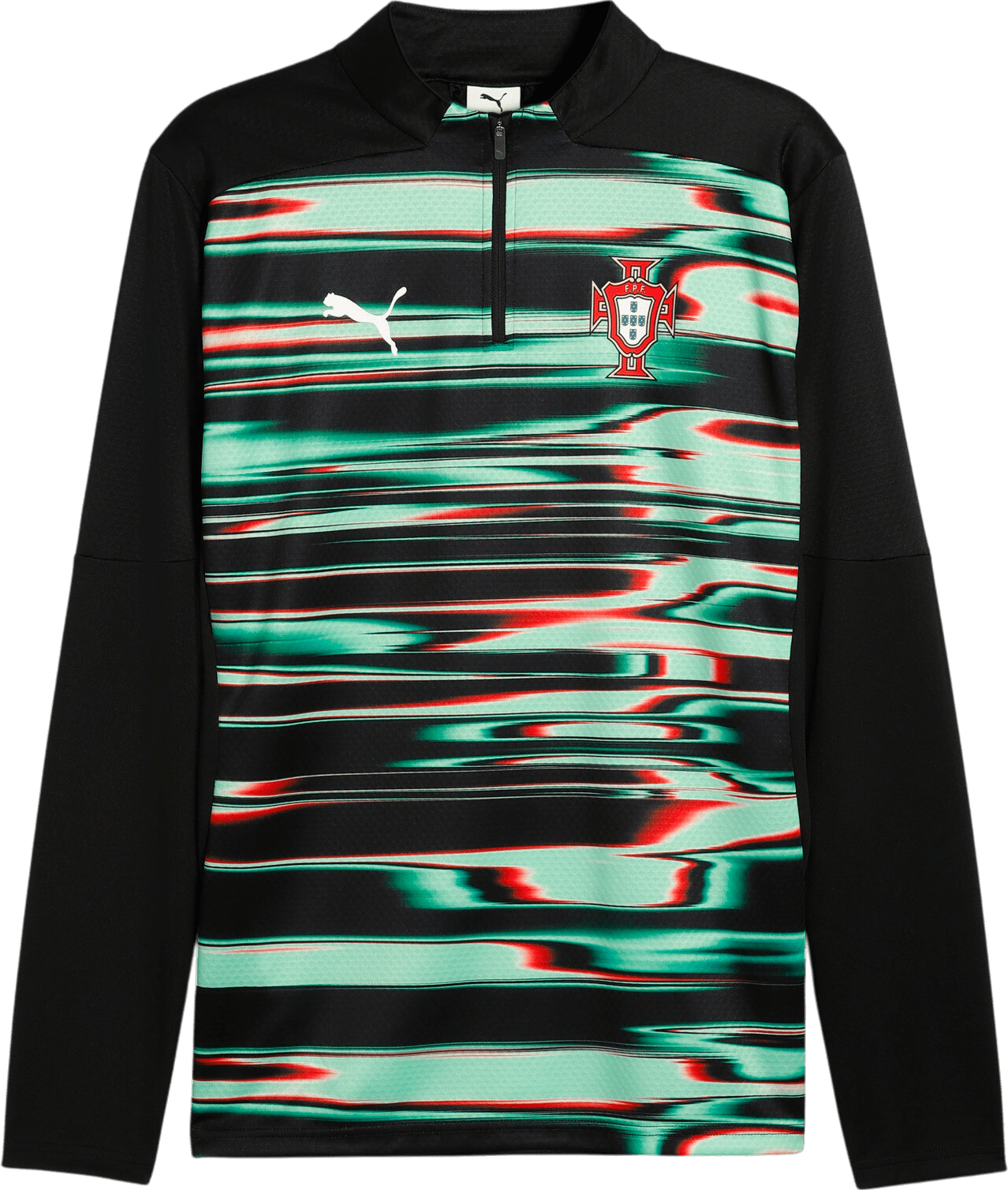 Triko s dlouhým rukávem Puma Portugal Pre-match Quarter-Zip Top Men
