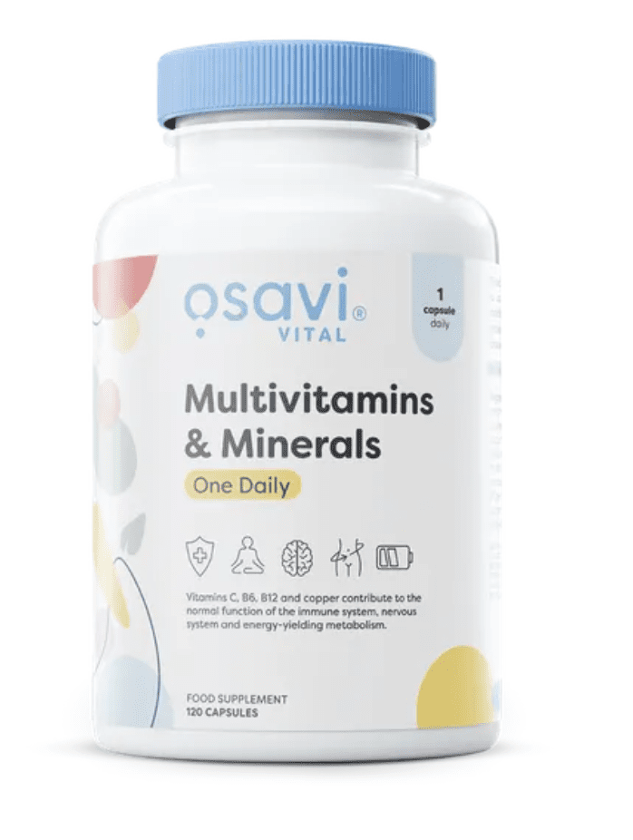Osavi Multivitamins & Minerals, Multivitamín s minerály, 120 kapslí