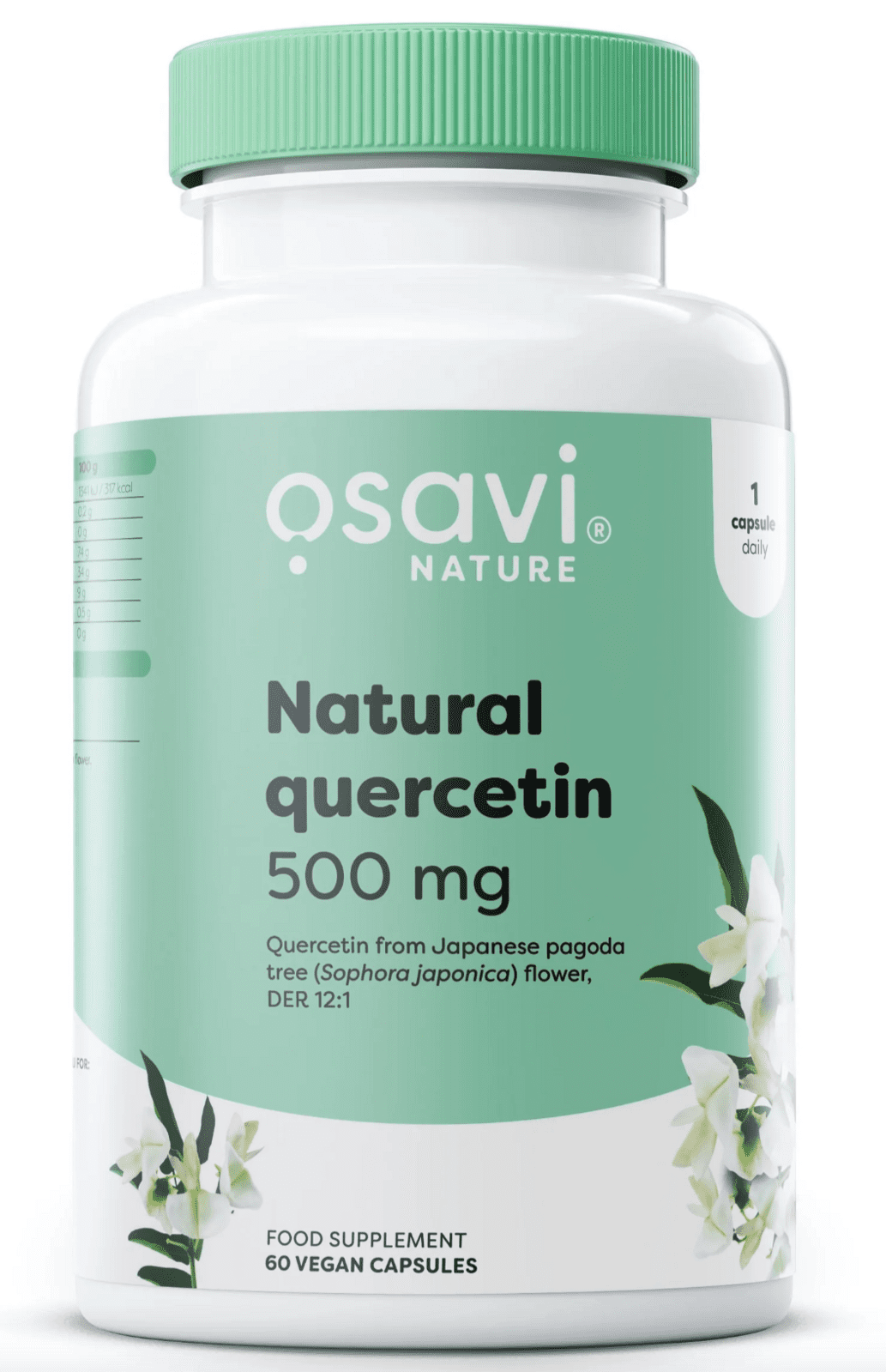 Osavi Natural Quercetin, kvercetin, 60 rostlinných kapslí
