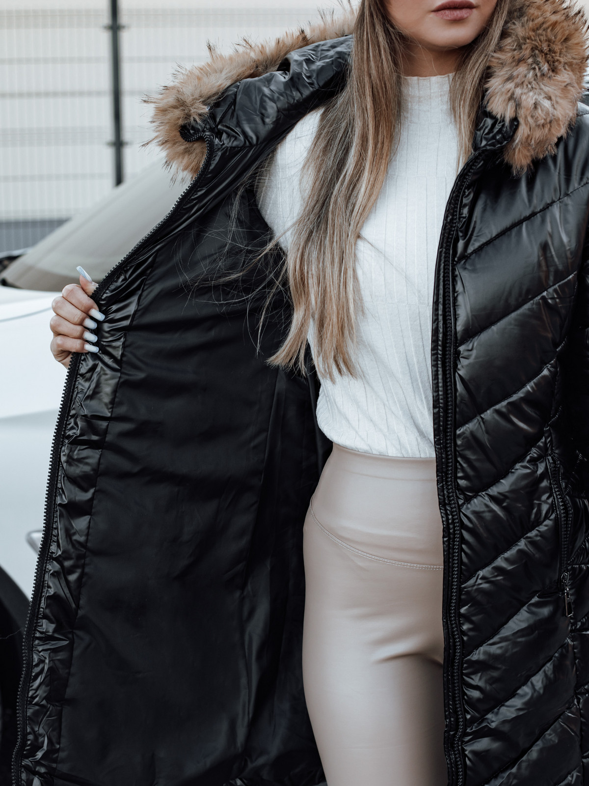 Dámská zimní bunda BELLATRIX Barva černá DSTREET TY3981