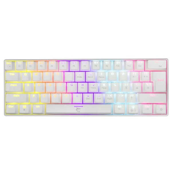 White Shark Mechanical gaming keyboard SHINOBI 2, US, brown switch, white