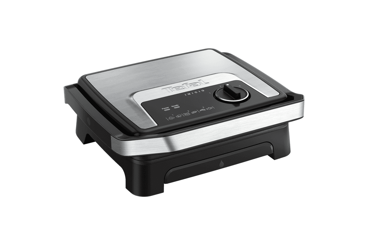 Kontaktní gril Tefal Inicio Adjust GC271810 Nerezový/Černý