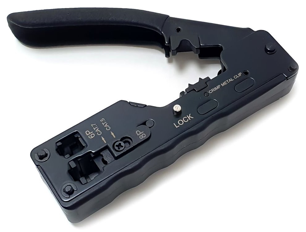 XtendLan Konektorovací kleště 8P+6P s lisem klipu CAT6A, CAT7, CAT5e, HT CAT6A/7