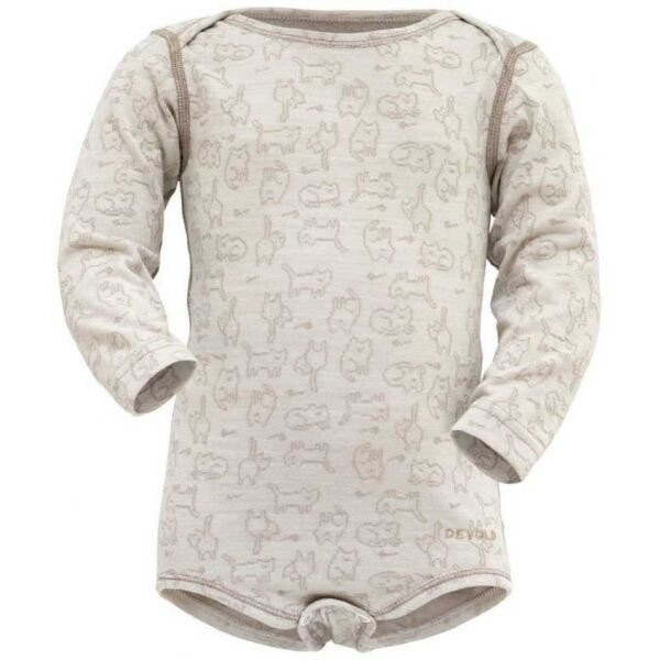 Devold DUO ACTIVE BABY Dětské body, bílá, velikost