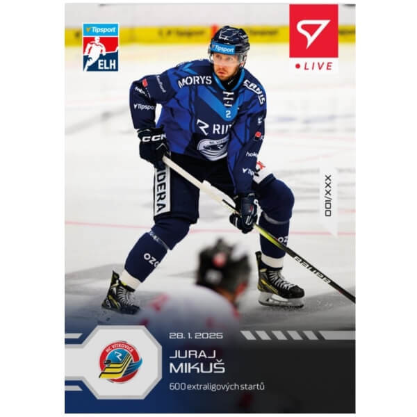 Hokejová karta Live Tipsport 2024-2025 - L-79 Juraj Mikuš