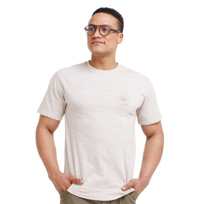 Bushman Pánské tričko Reo, písčitě hnědé S