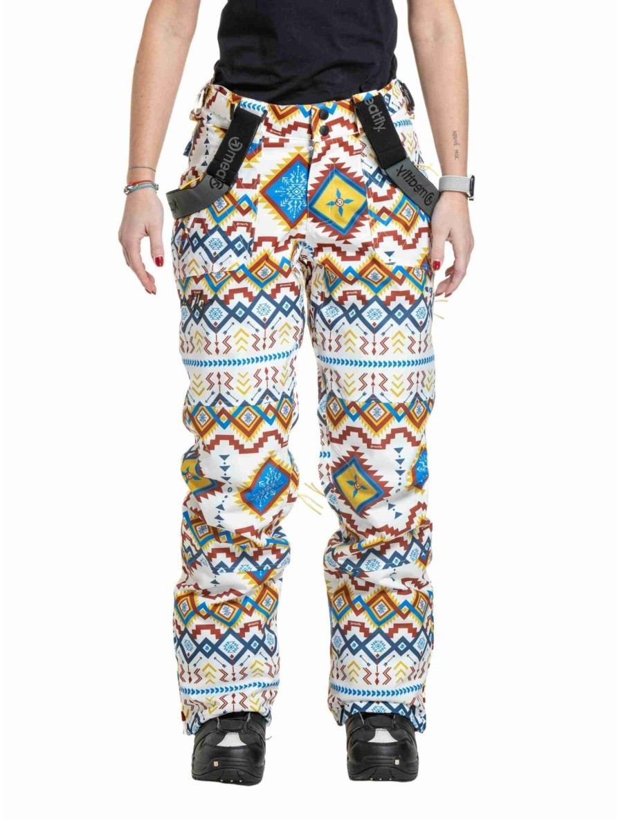 Dámské snb & ski kalhoty meatfly foxy bílá/modrá xs