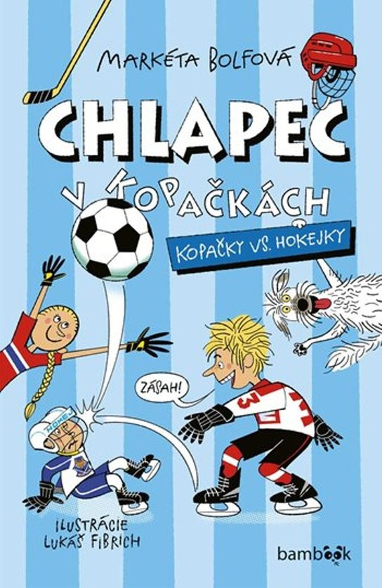 Chlapec v kopačkách