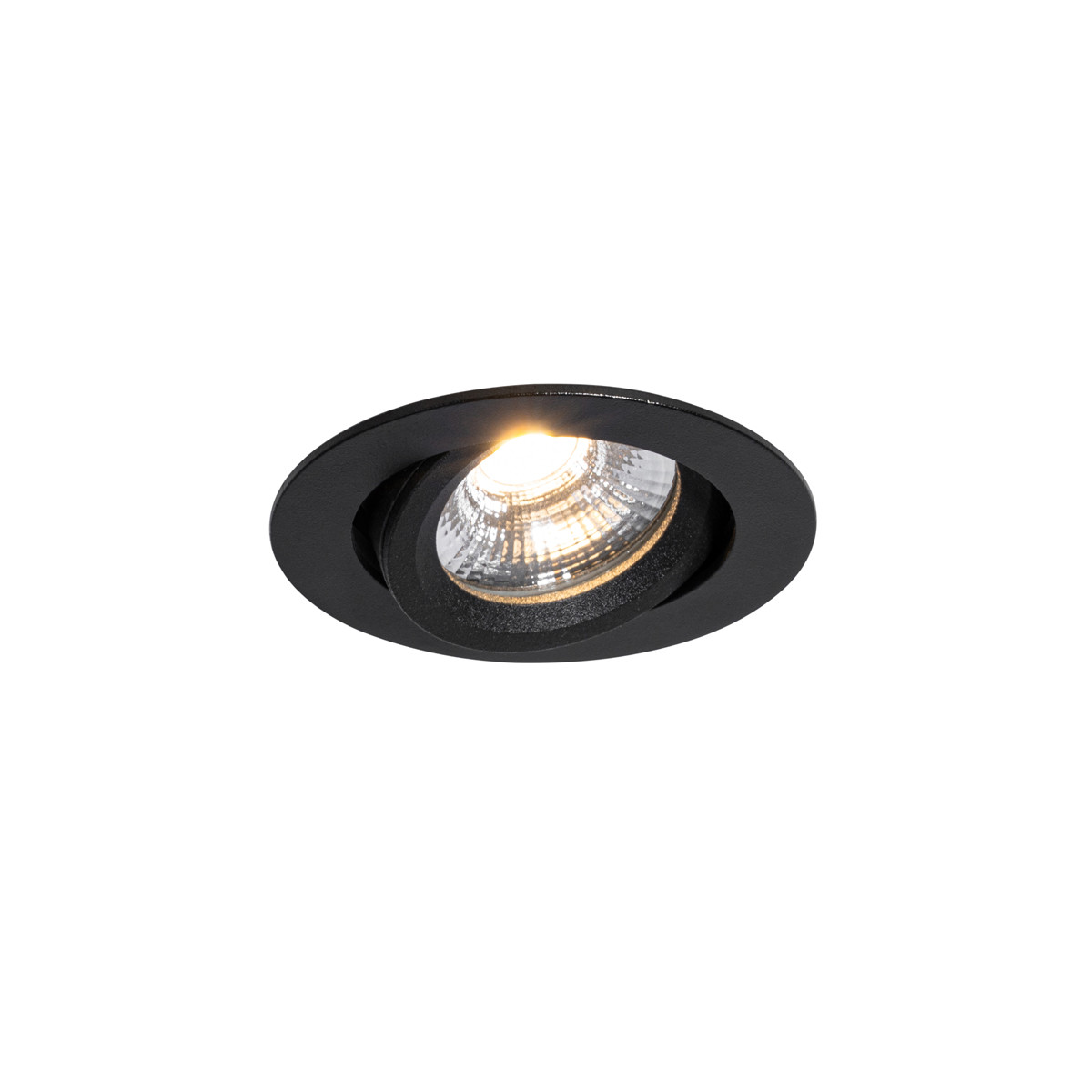 Zástěnné bodové svítidlo černé otočné 8,2 cm včetně stmívatelné LED IP54 Ultra Slim - Pupil