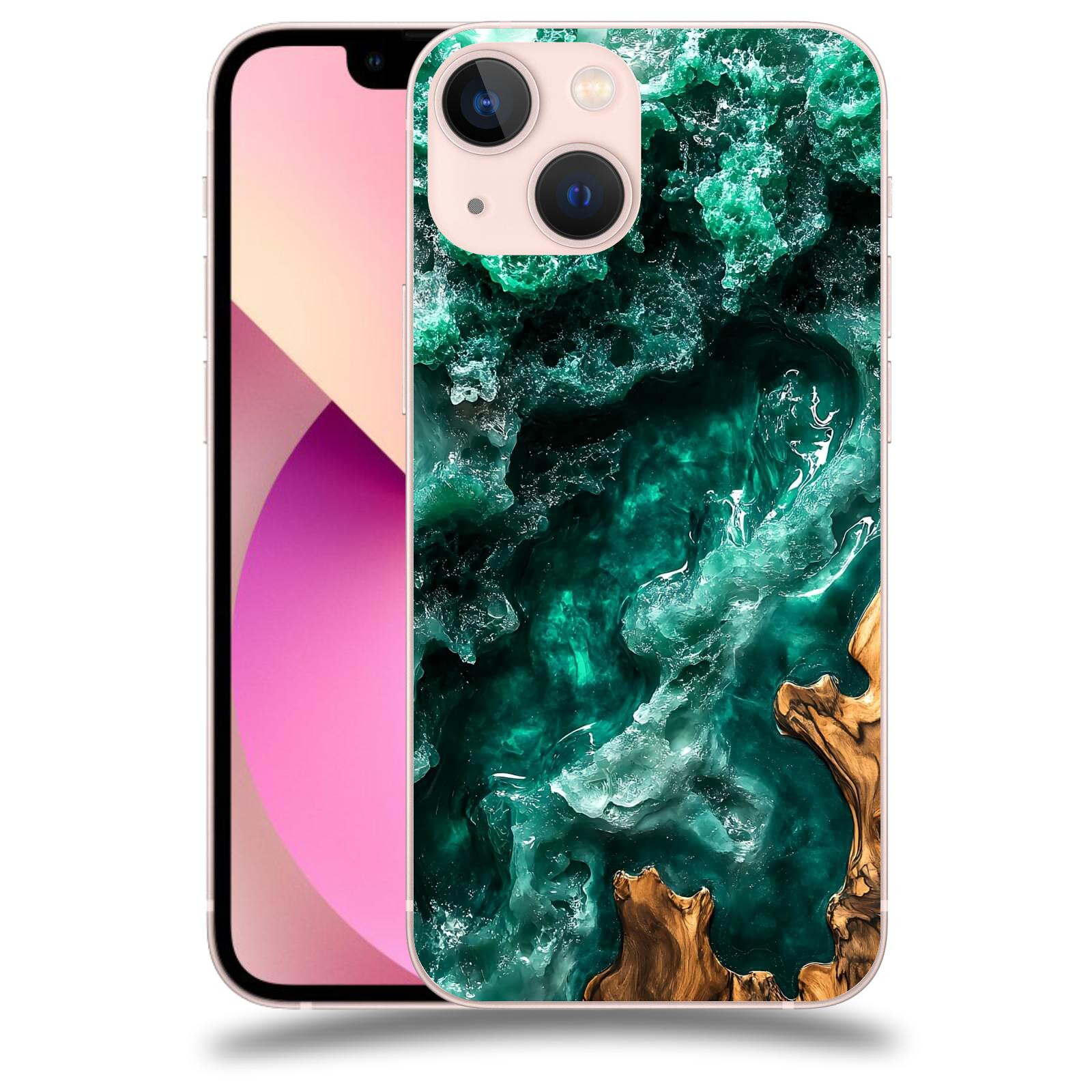 ACOVER Kryt na mobil Apple iPhone 13 mini - Forest Wood I