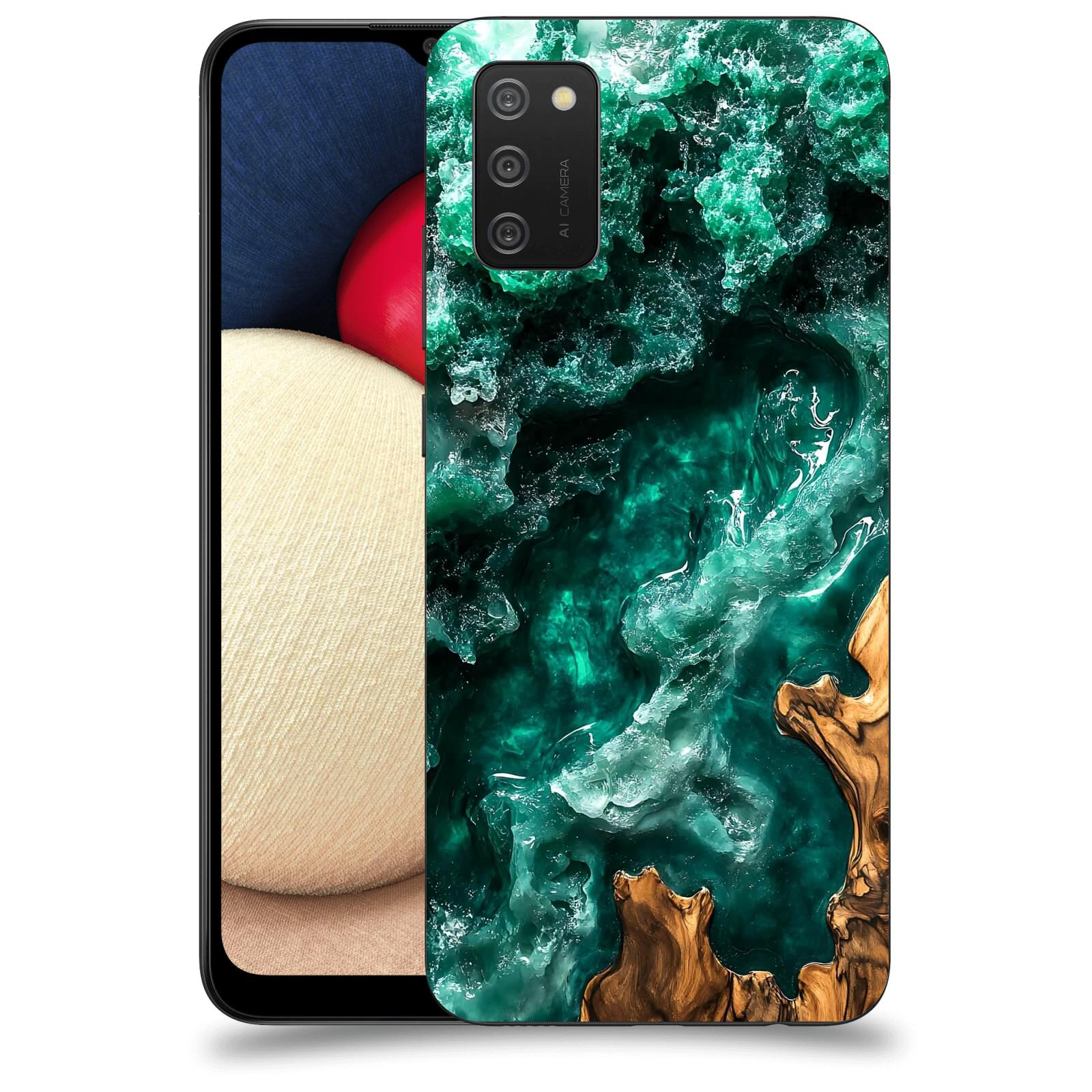 ACOVER Kryt na mobil Samsung Galaxy A02s A025G - Forest Wood I