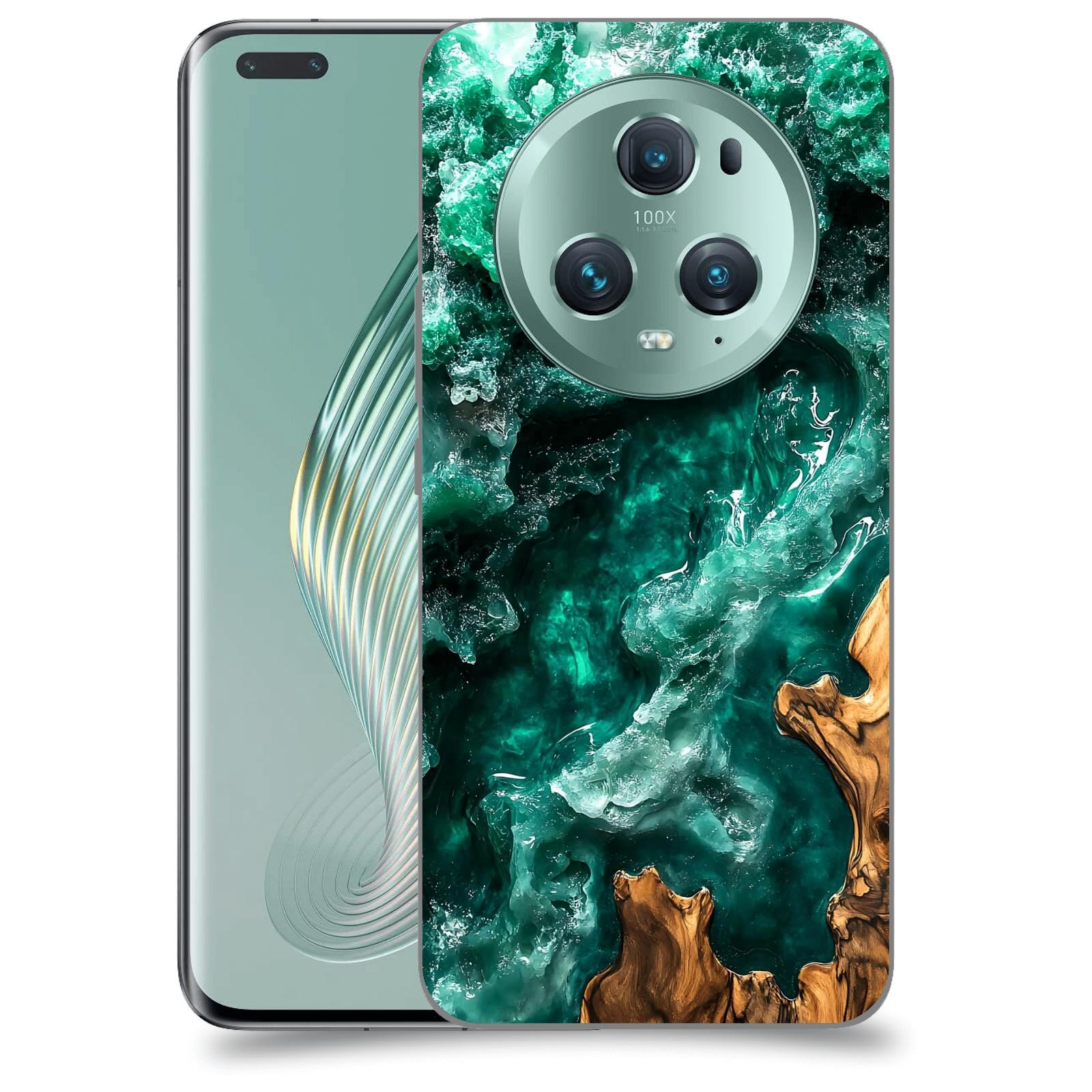 ACOVER Kryt na mobil Honor Magic5 Pro - Forest Wood I