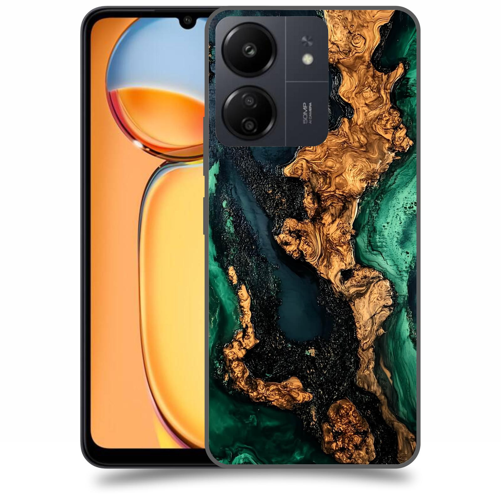 ACOVER Kryt na mobil Xiaomi Redmi 13C 4G  Forest Wood II