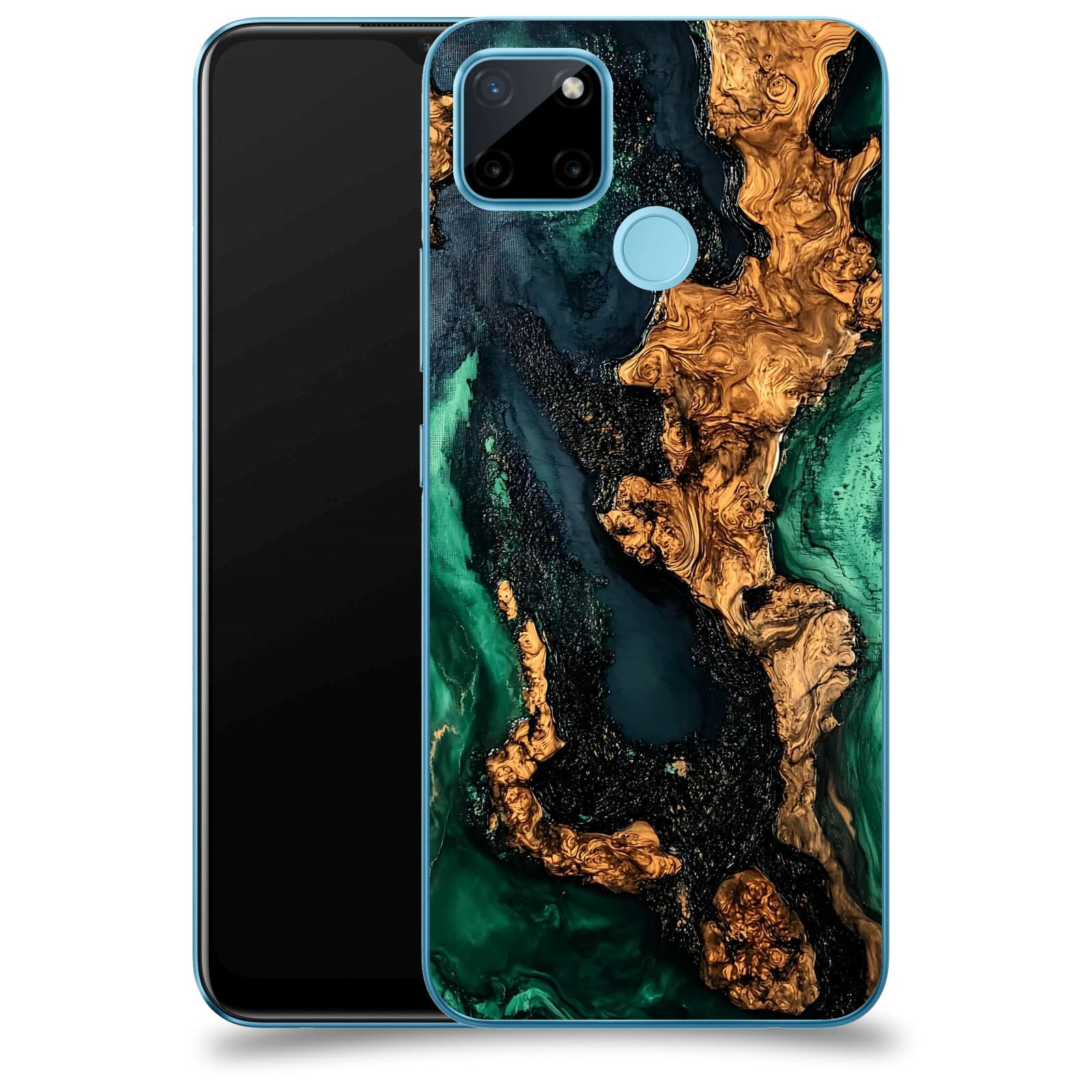 ACOVER Kryt na mobil Realme C21Y - Forest Wood II