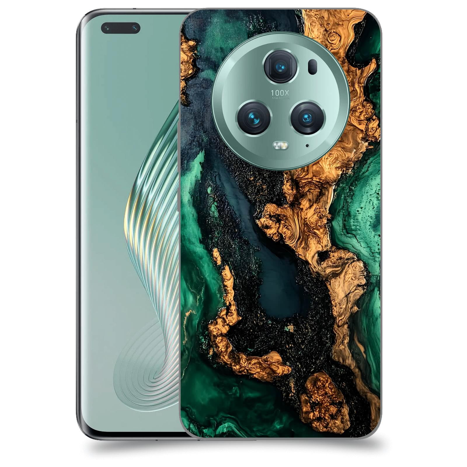 ACOVER Kryt na mobil Honor Magic5 Pro - Forest Wood II