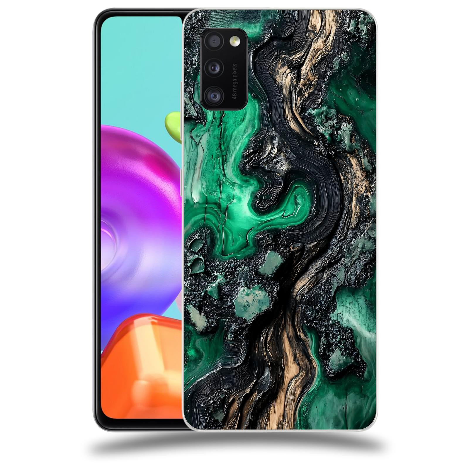 ACOVER Kryt na mobil Samsung Galaxy A41 A415F - Forest Wood III