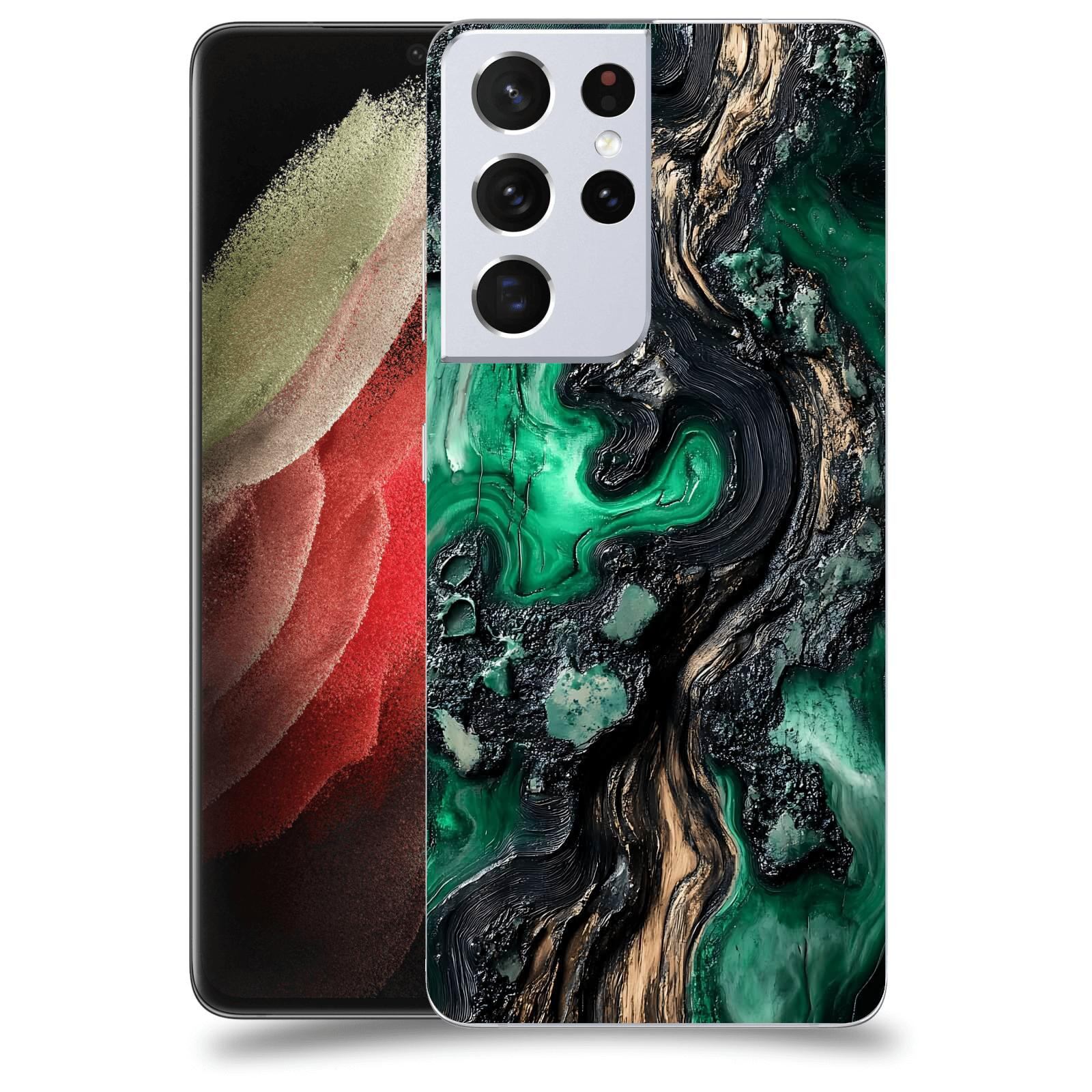 ACOVER Kryt na mobil Samsung Galaxy S21 Ultra 5G G998B - Forest Wood III