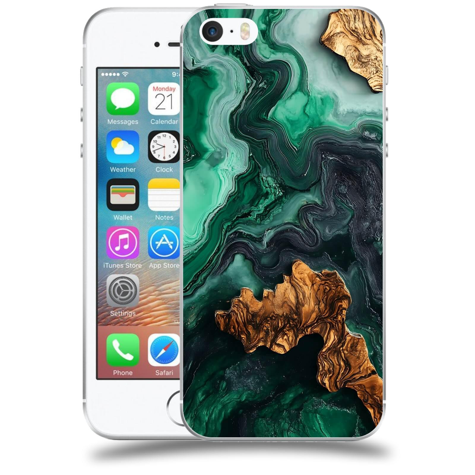 ACOVER Kryt na mobil Apple iPhone 5/5S/SE - Forest Wood IV