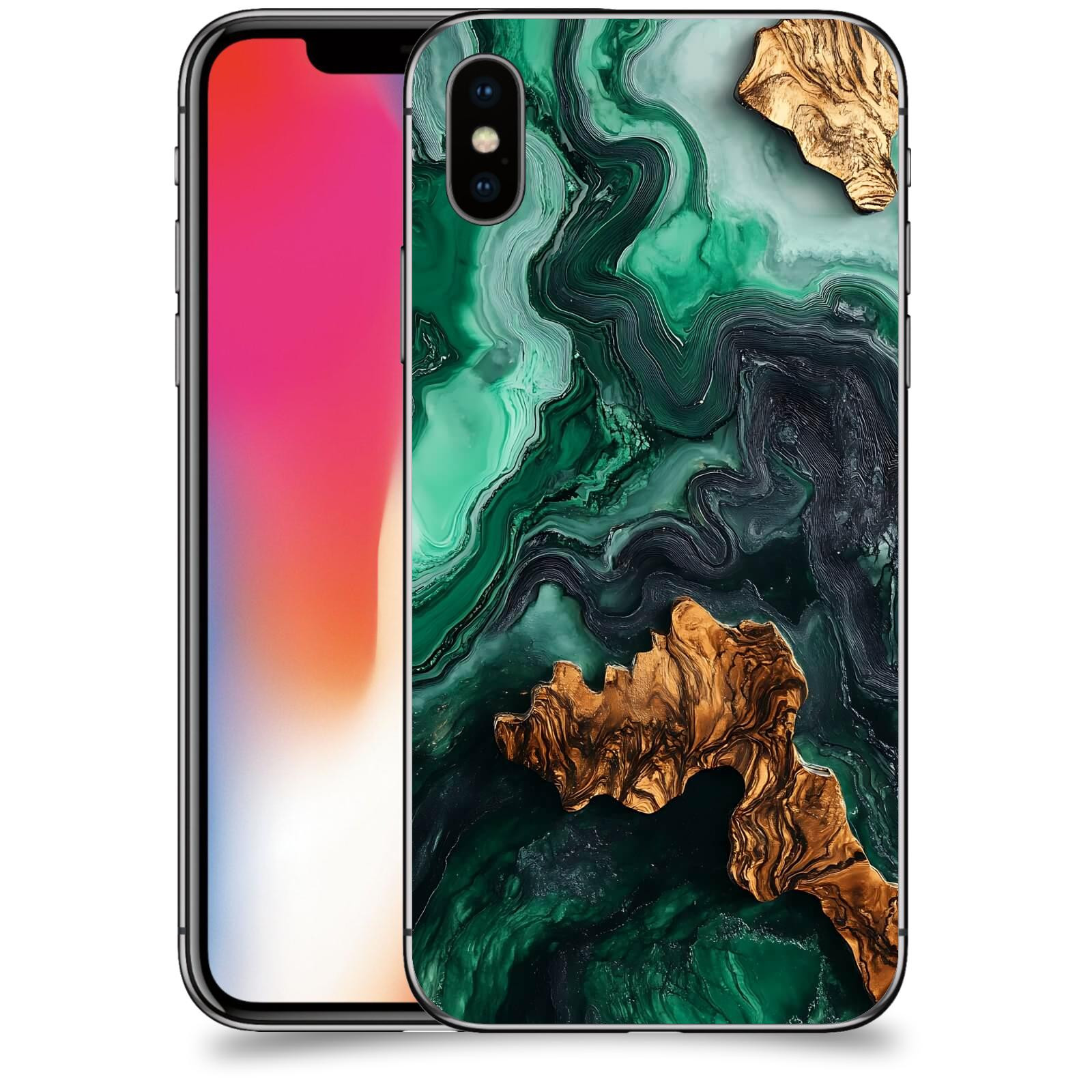 ACOVER Kryt na mobil Apple iPhone X/XS - Forest Wood IV