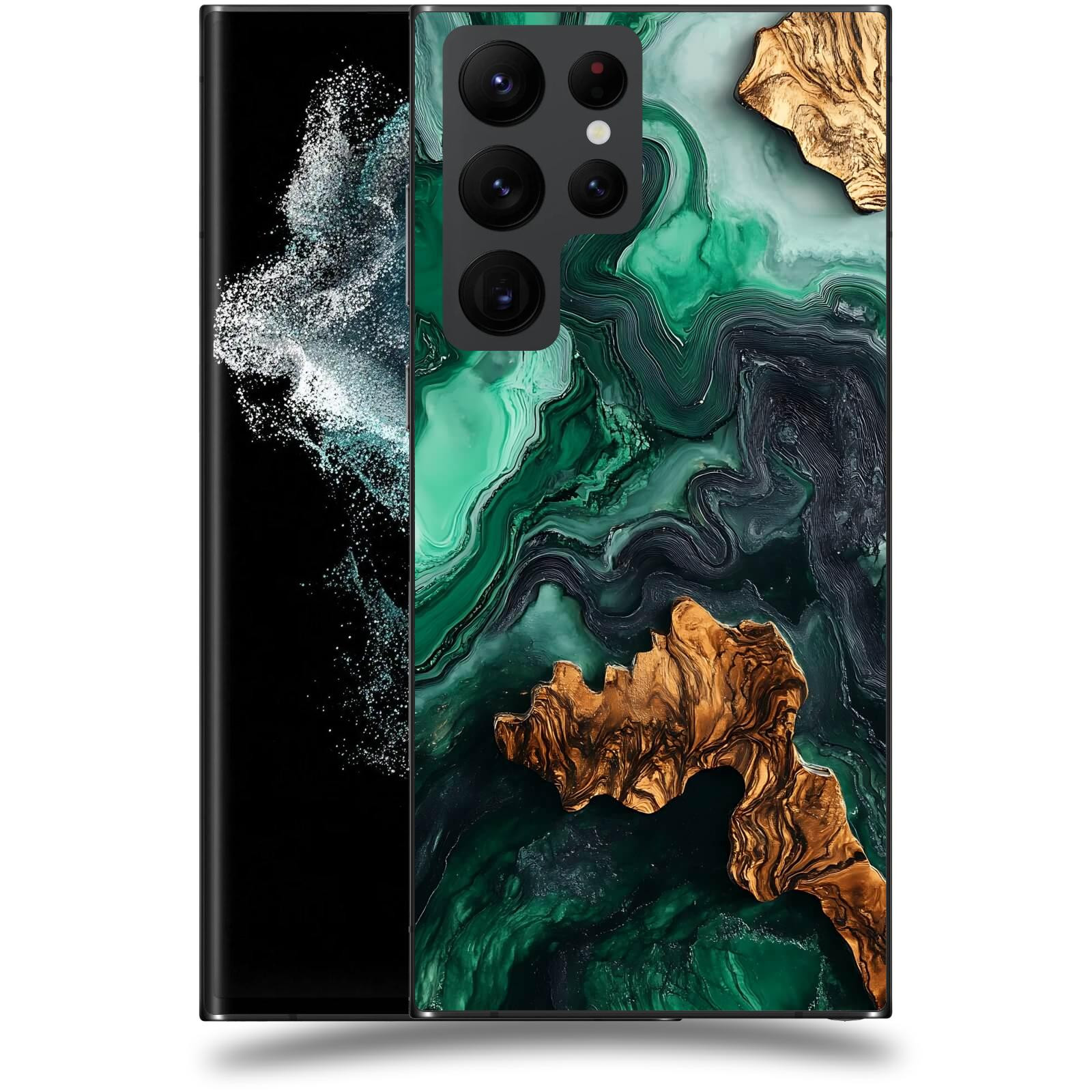 ACOVER Kryt na mobil Samsung Galaxy S22 Ultra 5G - Forest Wood IV