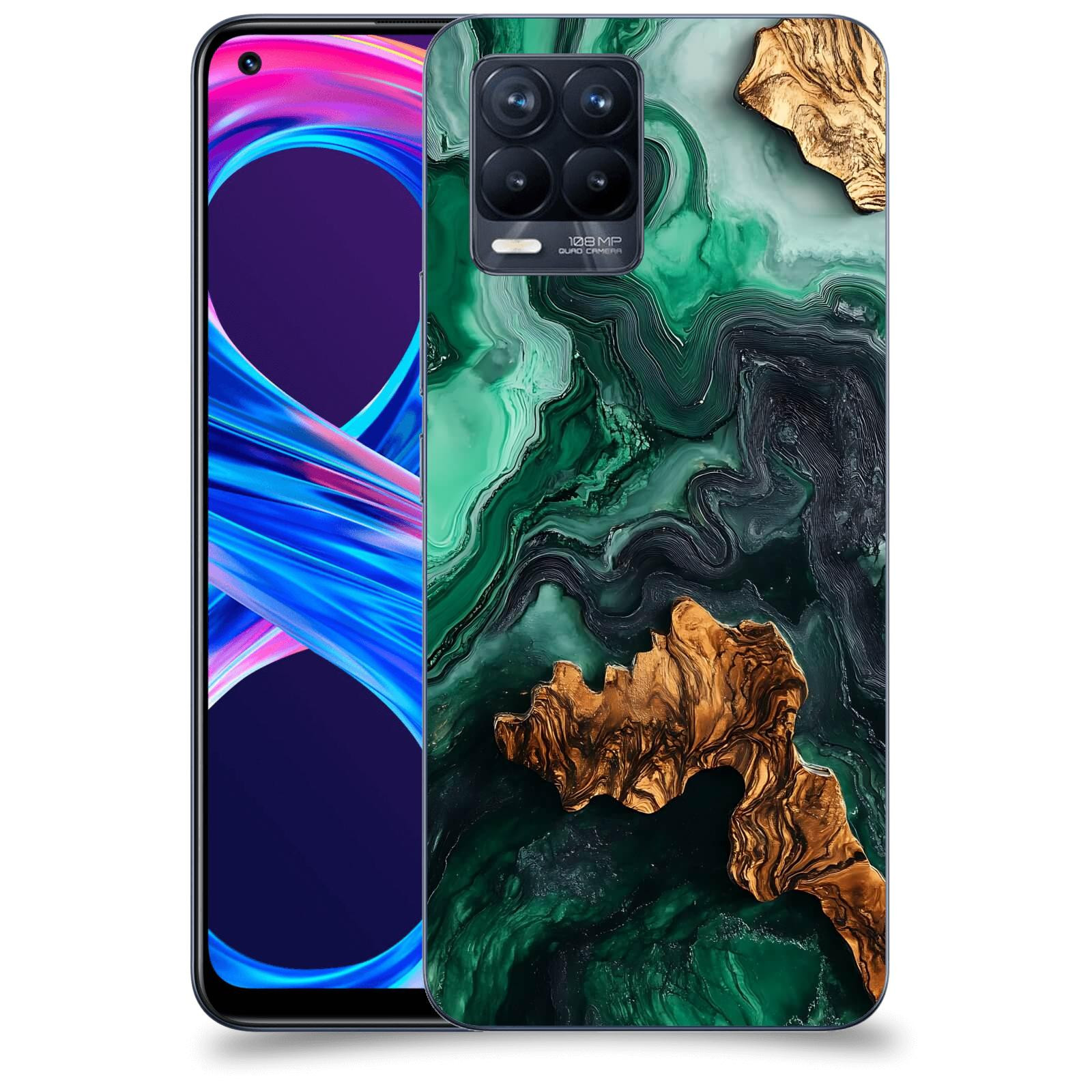 ACOVER Kryt na mobil Realme 8 Pro - Forest Wood IV