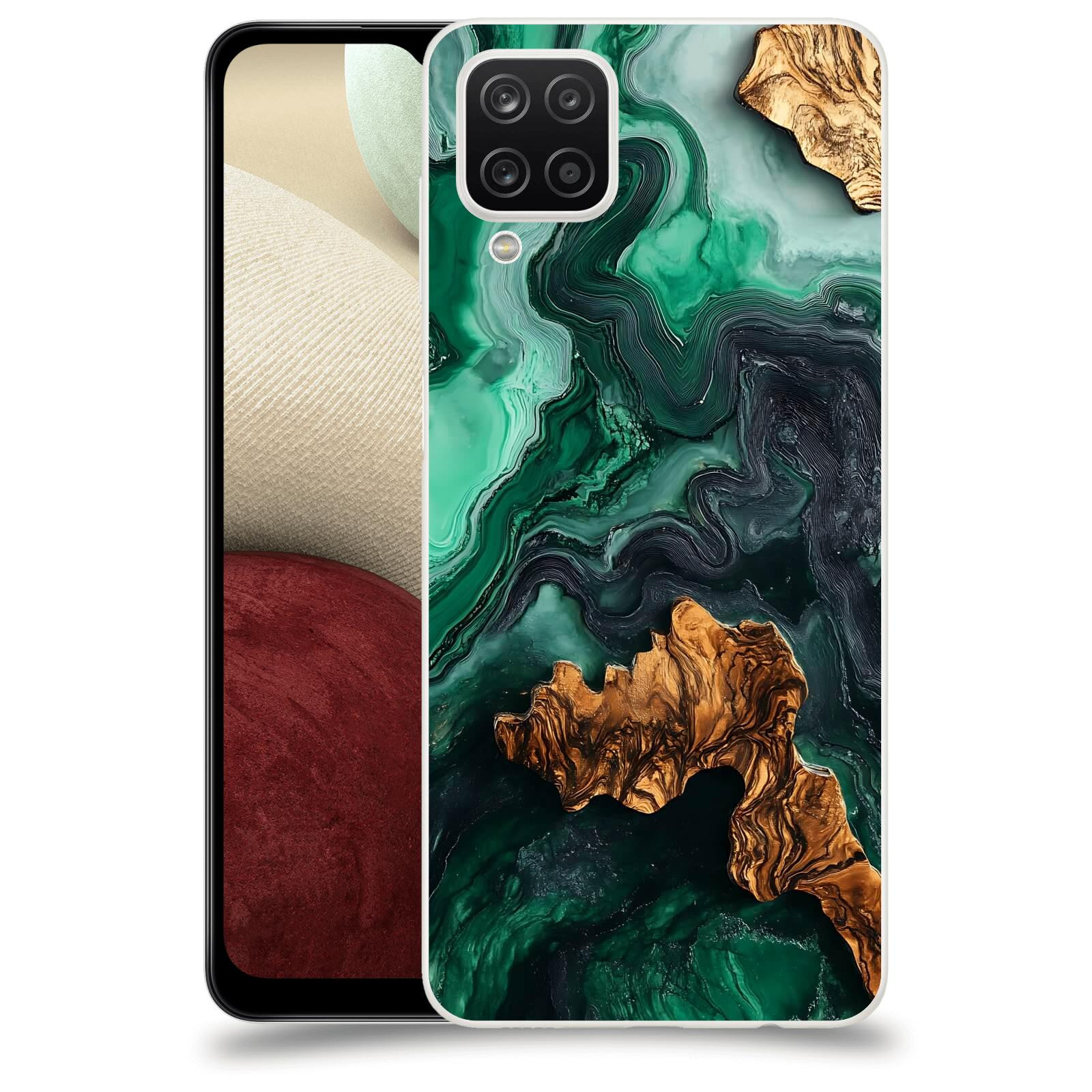 ACOVER Kryt na mobil Samsung Galaxy A12 A125F - Forest Wood IV