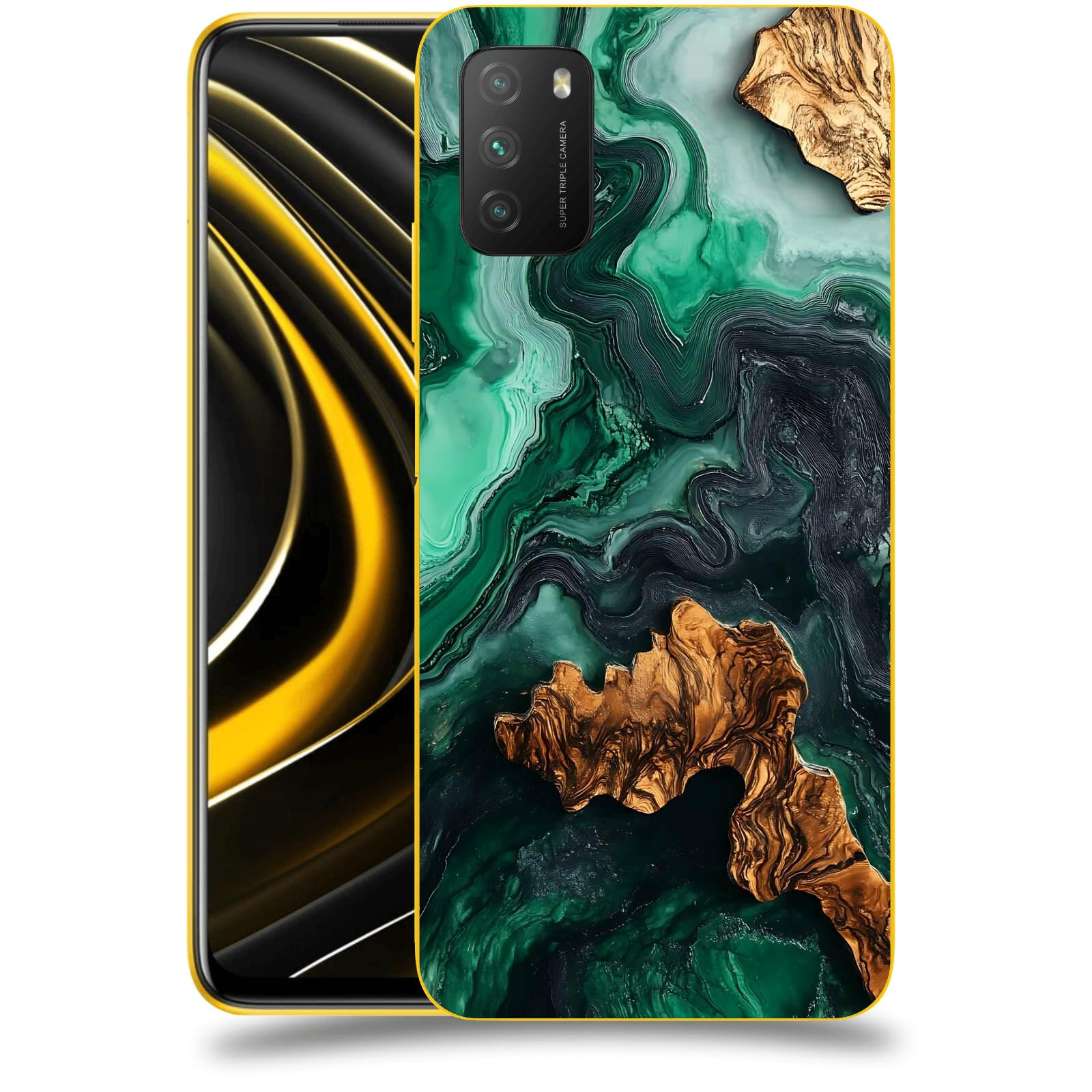 ACOVER Kryt na mobil Xiaomi Poco M3 - Forest Wood IV