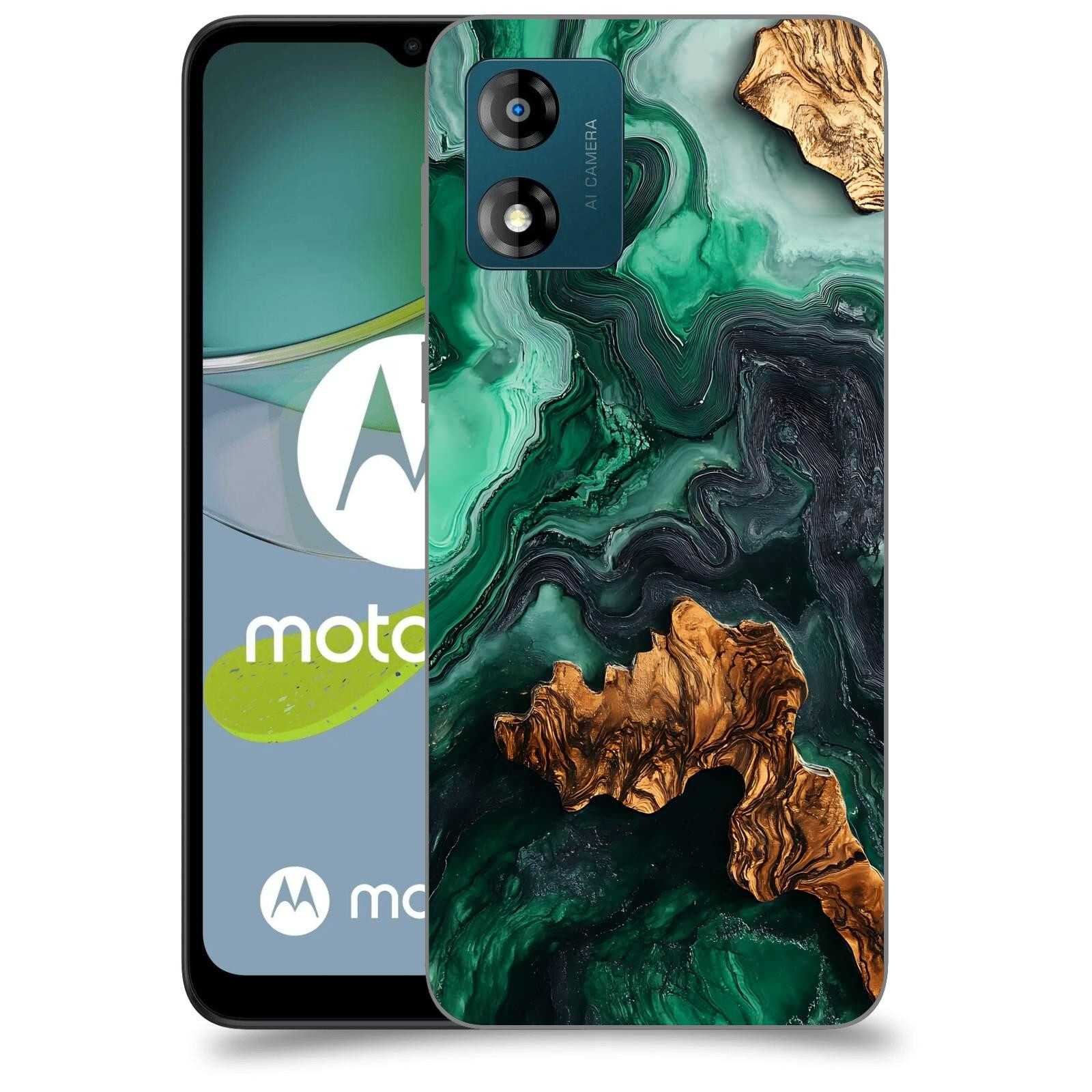 ACOVER Kryt na mobil Motorola Moto E13 - Forest Wood IV