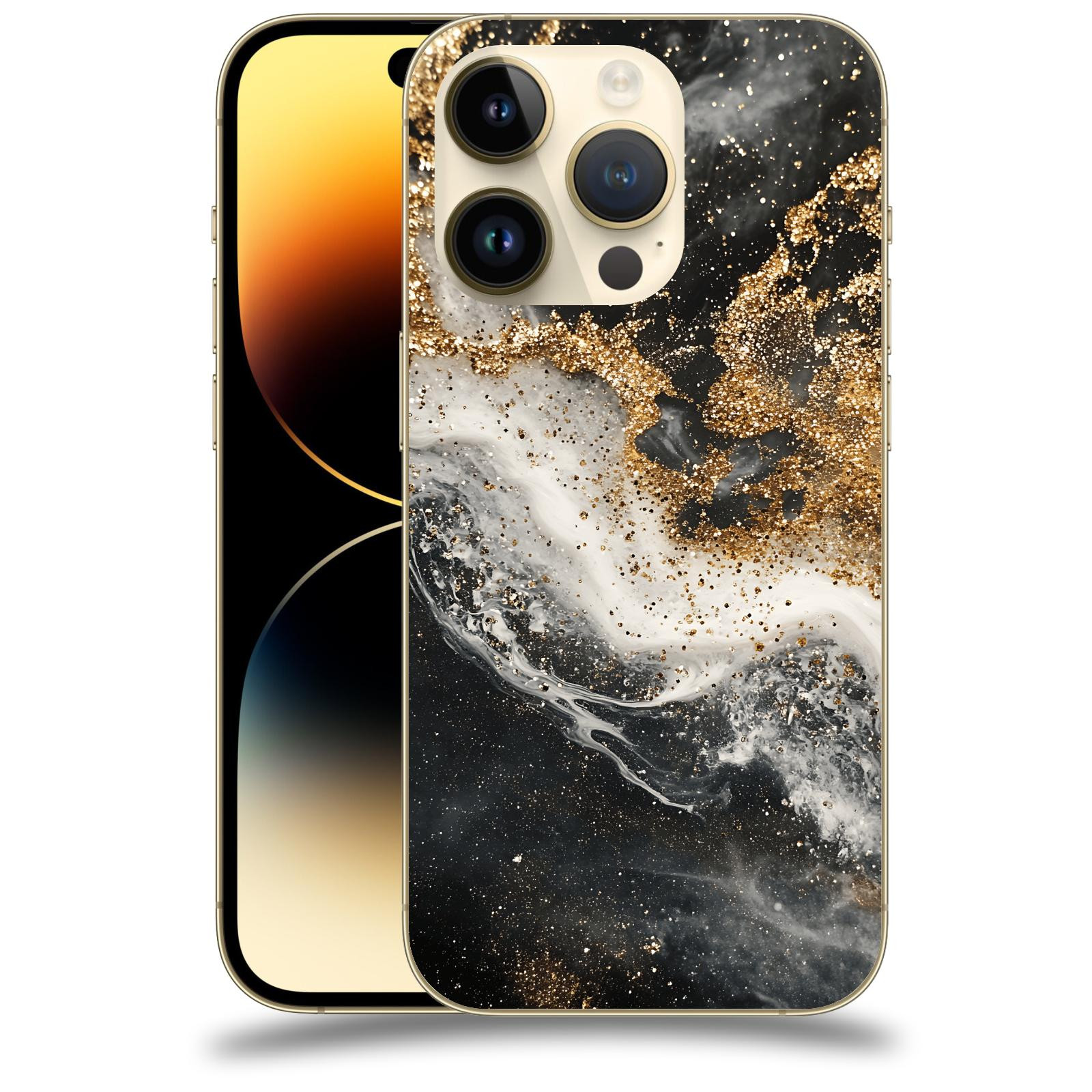 ACOVER Kryt na mobil Apple iPhone 14 Pro - Liquid Gold I