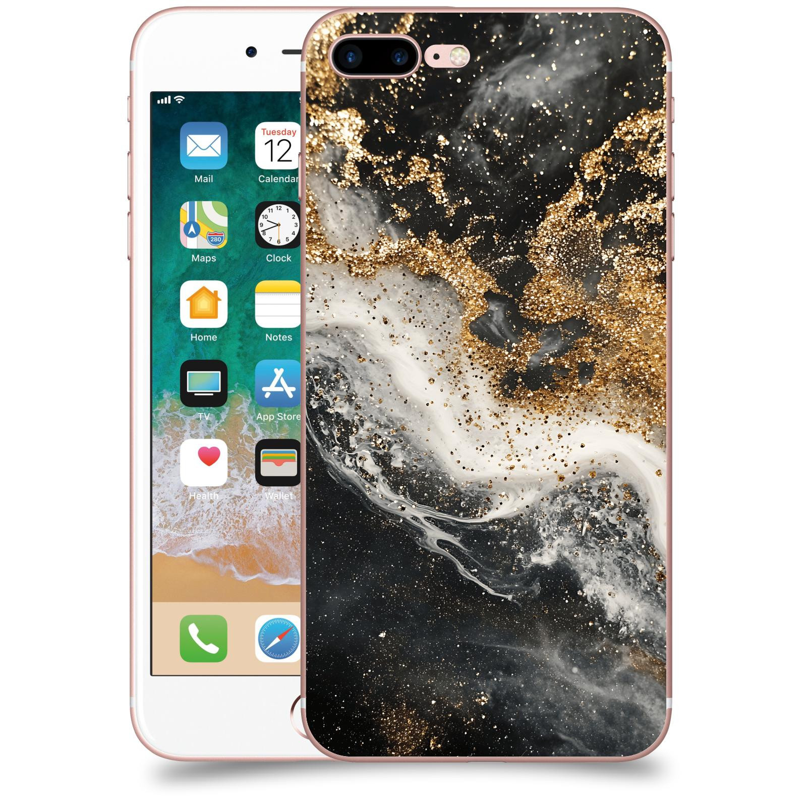 ACOVER Kryt na mobil Apple iPhone 7 Plus - Liquid Gold I