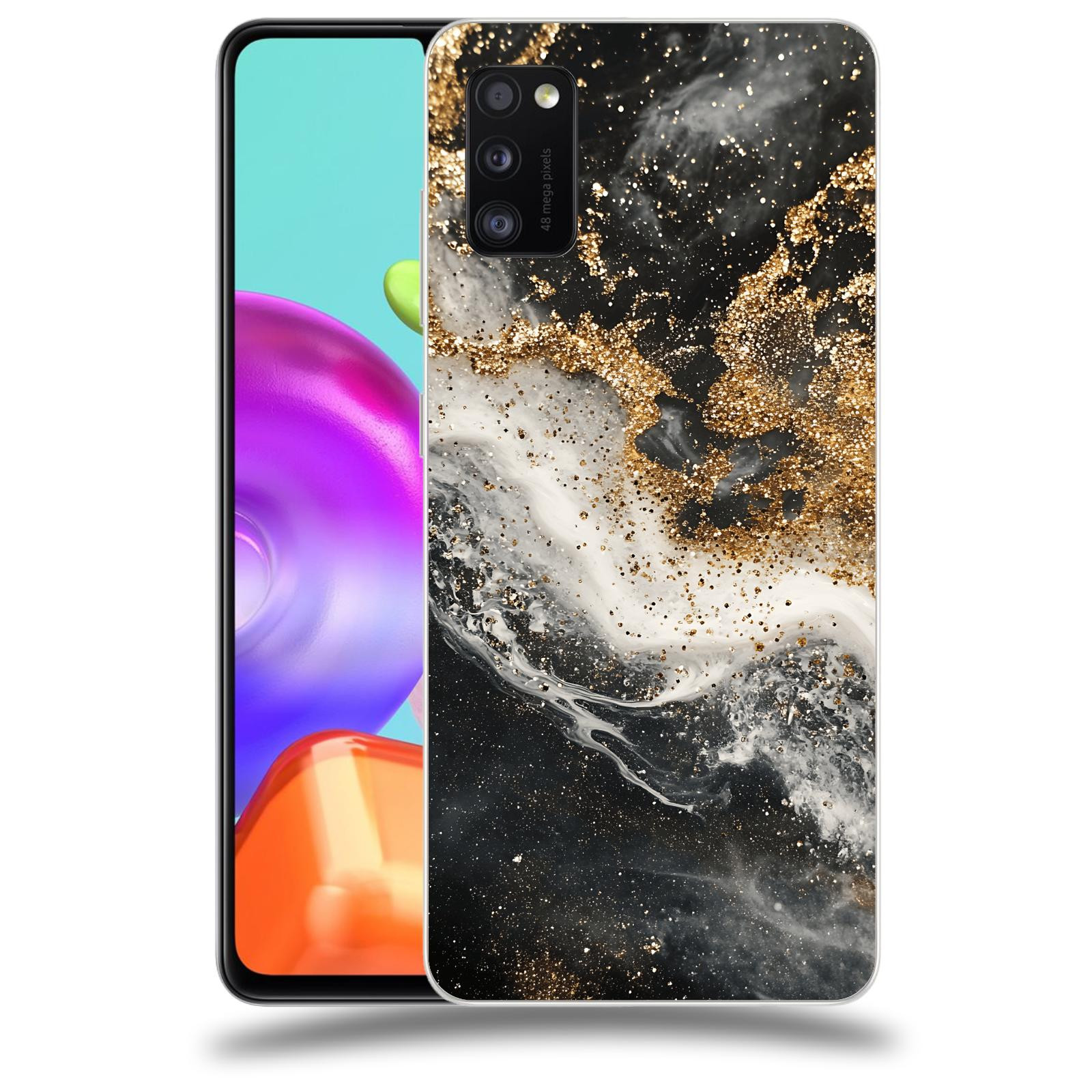 ACOVER Kryt na mobil Samsung Galaxy A41 A415F - Liquid Gold I