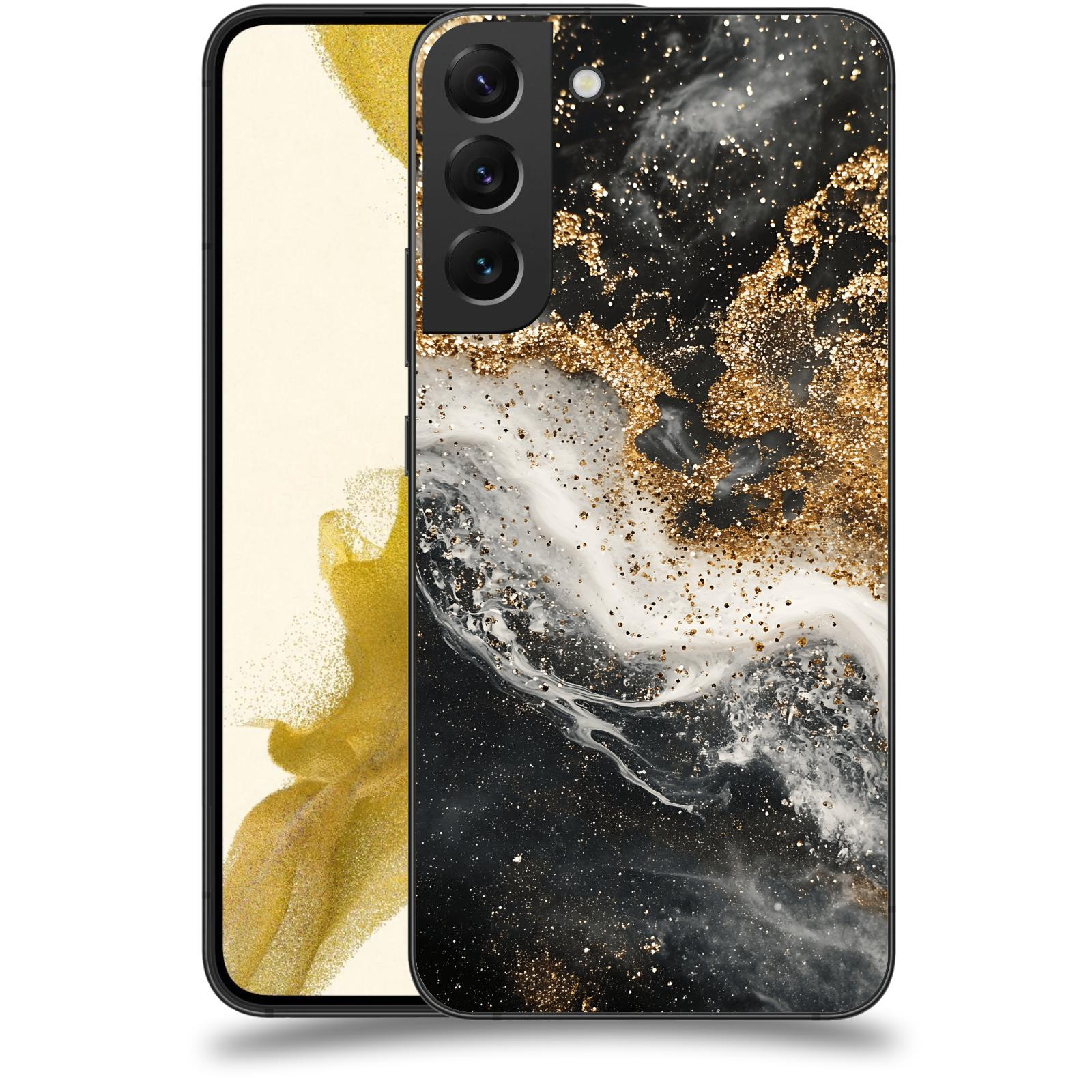 ACOVER Kryt na mobil Samsung Galaxy S22+ 5G - Liquid Gold I