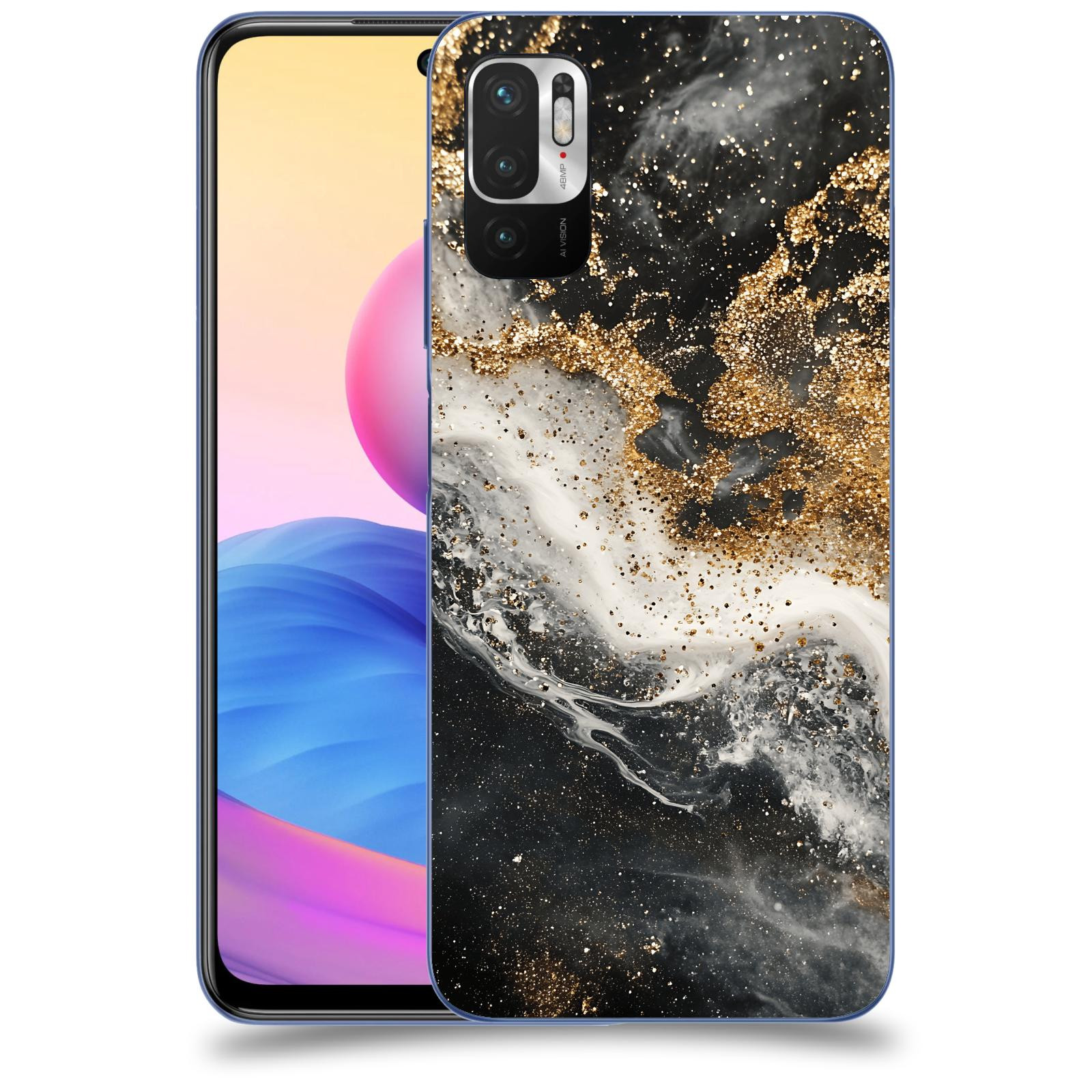 ACOVER Kryt na mobil Xiaomi Redmi Note 10 5G - Liquid Gold I