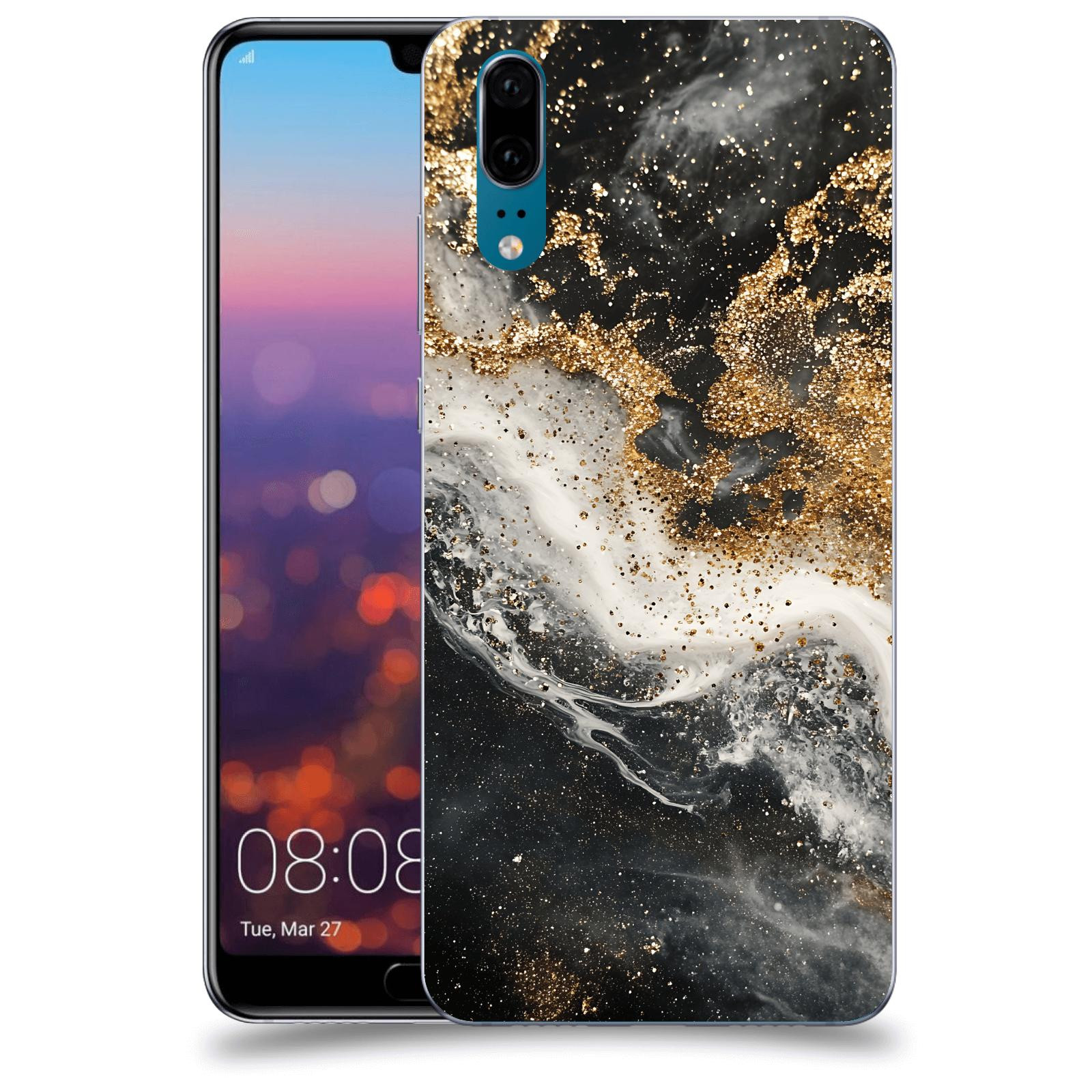 ACOVER Kryt na mobil Huawei P20 - Liquid Gold I