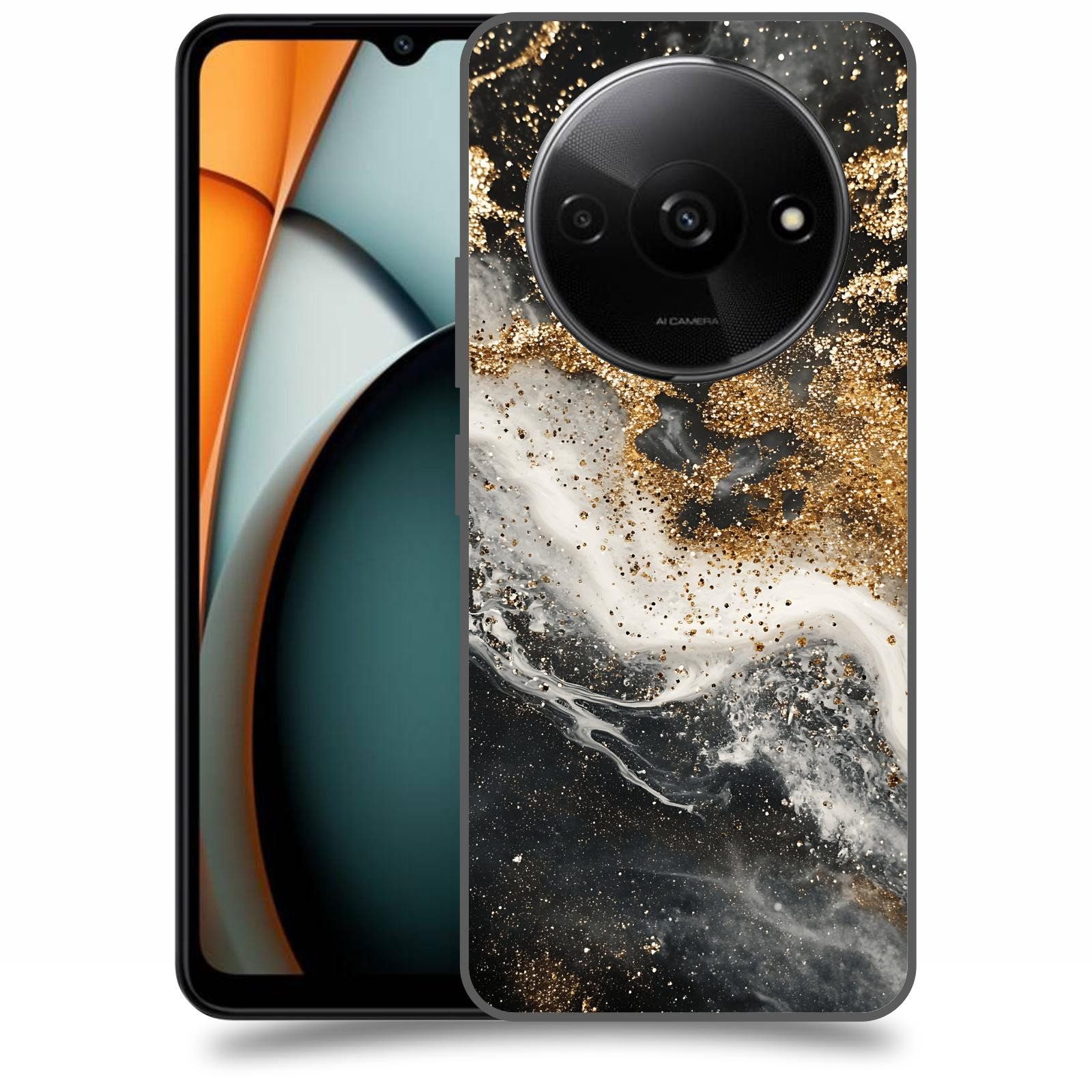 ACOVER Kryt na mobil Xiaomi Redmi A3 - Liquid Gold I