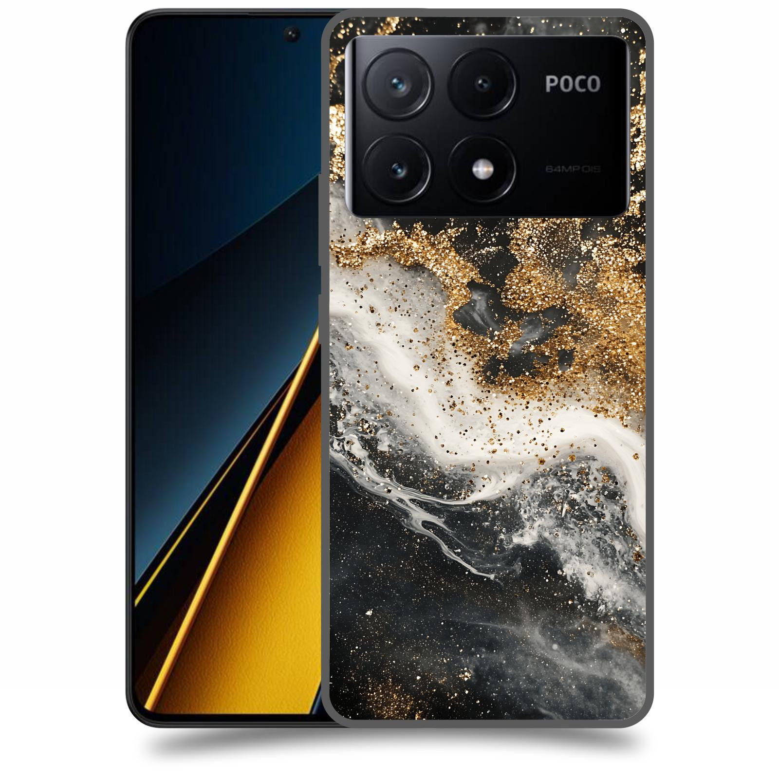 ACOVER Kryt na mobil Poco X6 Pro 5G - Liquid Gold I
